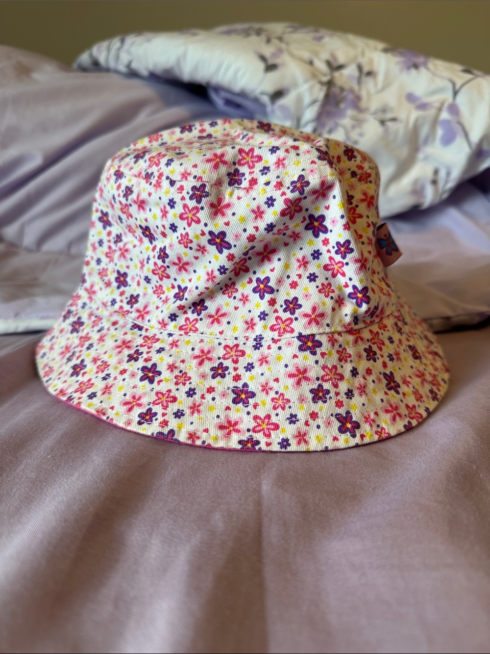 Floral Pink & Purple Bucket Hat